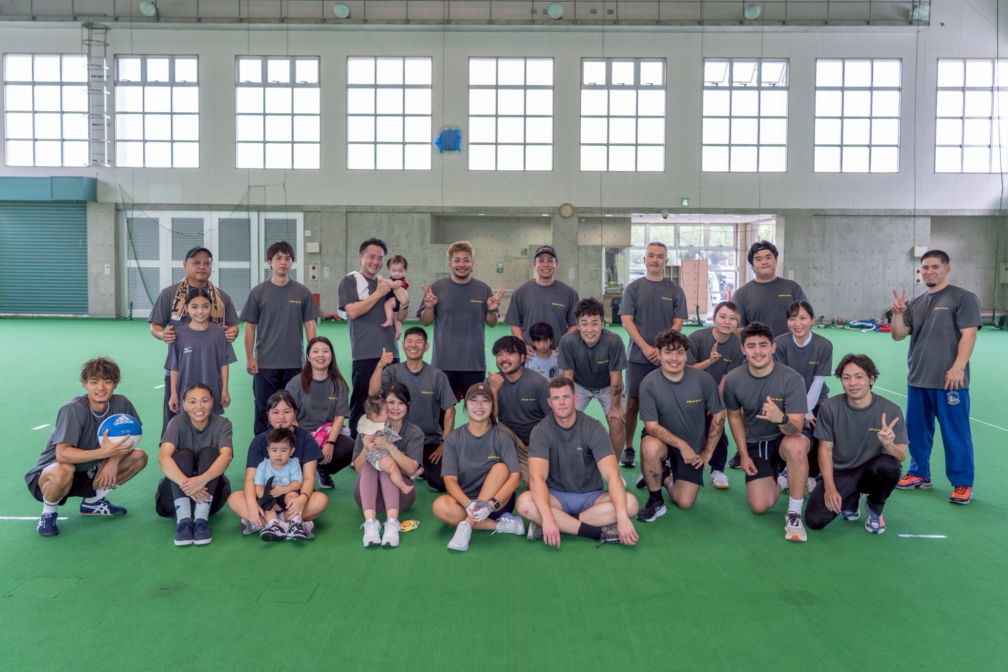 PUMP GYMのアクティビティイベントに参加した皆さまの集合写真